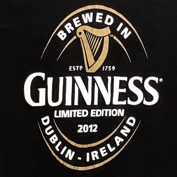 Authentic Guinness Beer Women's Graphic Short Sleeve Tee Small Black - Picture 3 of 7